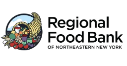 The logo for the regional food bank of northeastern new york.