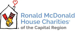 The logo for ronald mcdonald house charities of the capital region