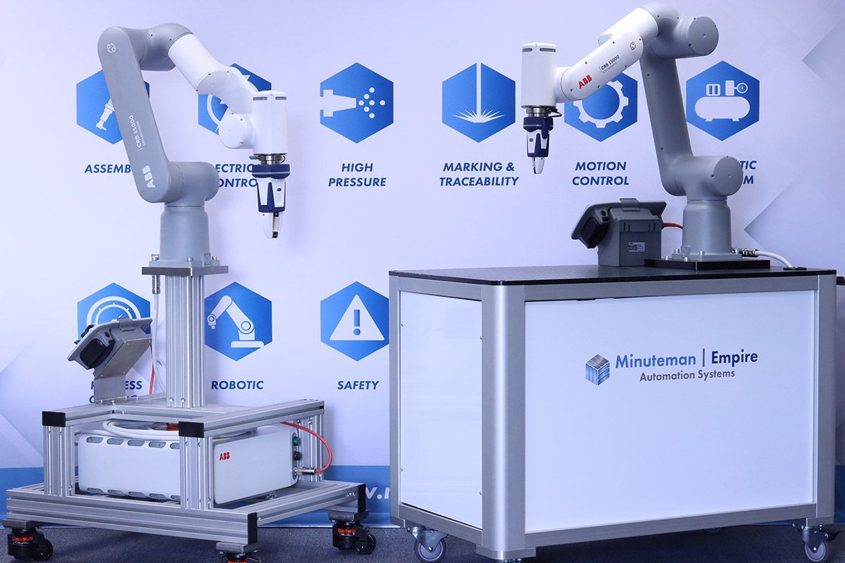 MASEAS Mobile Robot Cart and Pedestal for ABB CRB 15000 Collaborative Robot