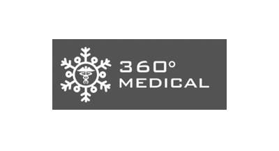 360 degrees Medical grey and white logo