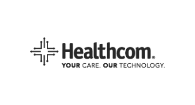 Healthcom (Your care. Our technology) logo
