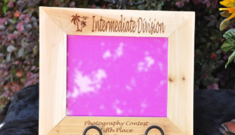 laser engraved frame