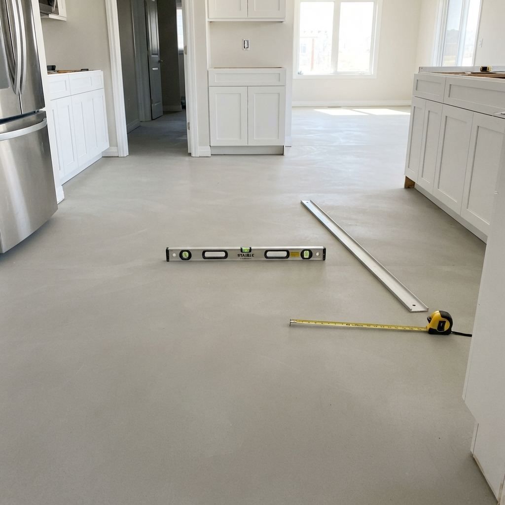 Floor prepared and screeded ready for tiling by Tilers Tiling