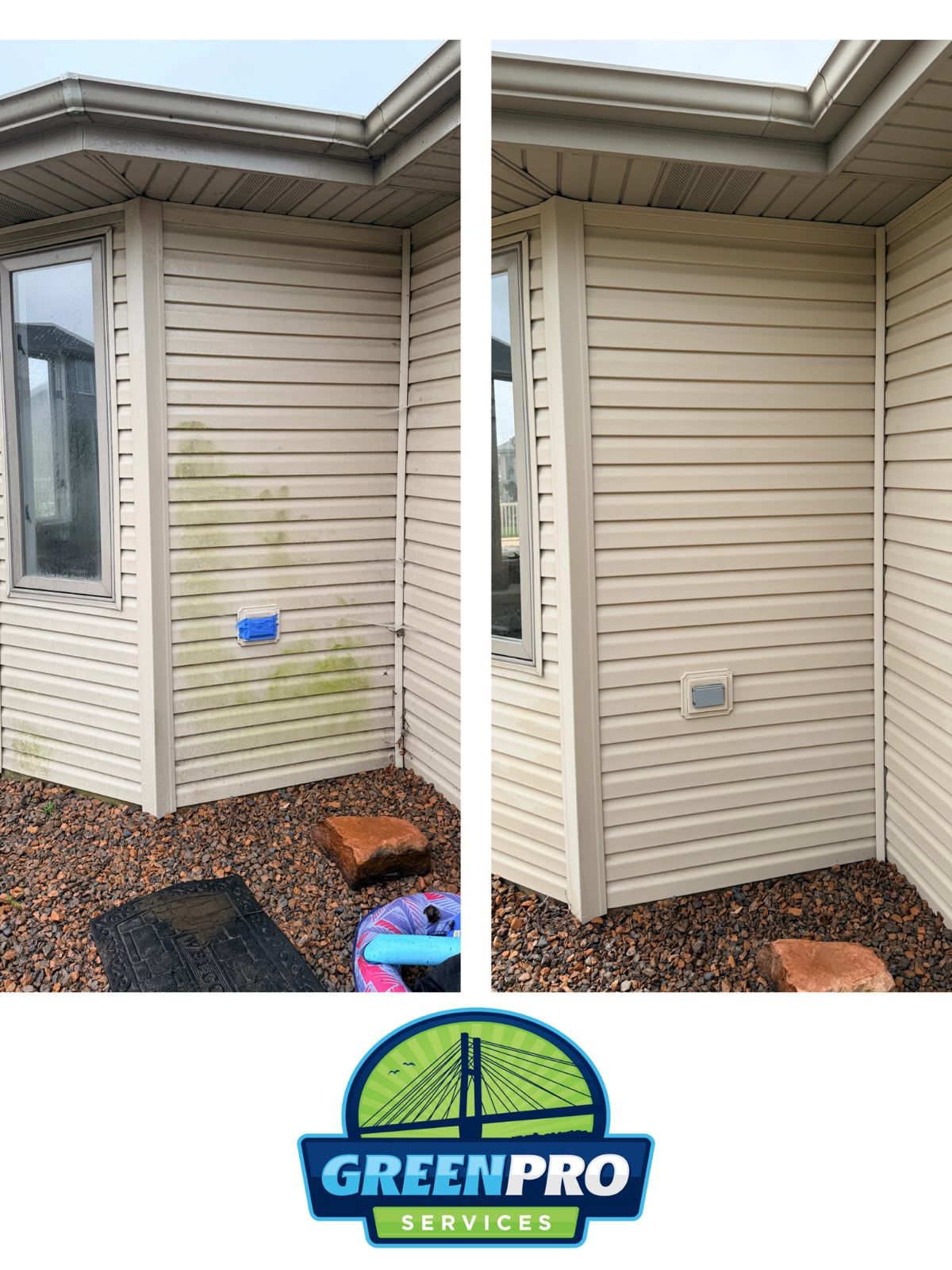 House washing in Manteno Illinois by Green Pro Services