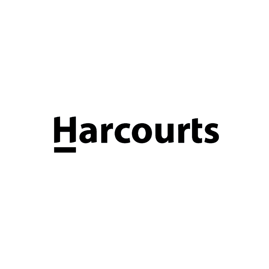 Harcourts Newcastle, Lake Macquarie and Hunter Valley logo - a client of Soqual Creative Agency.