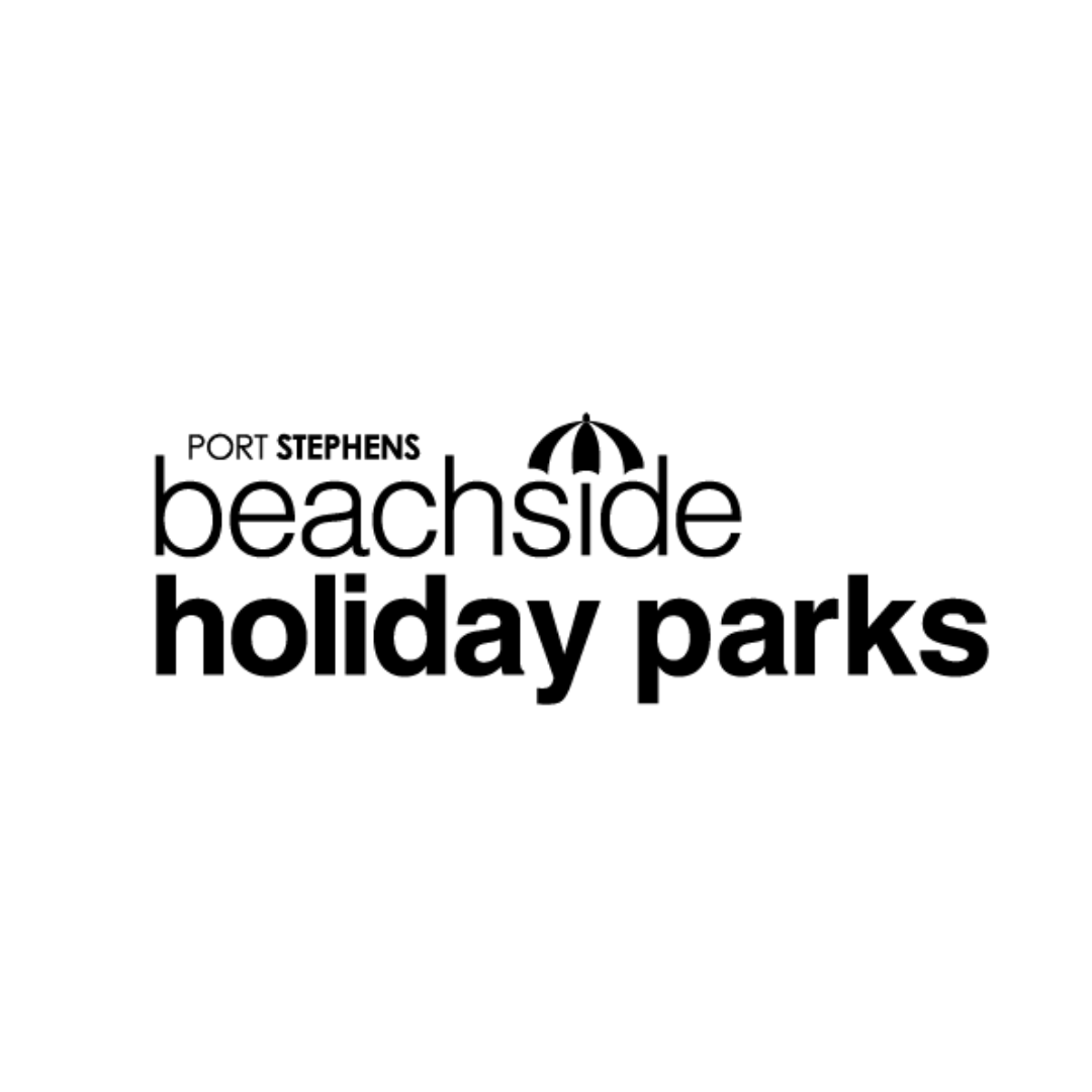 Beachside Holiday Parks logo - a client of Soqual Creative Agency.