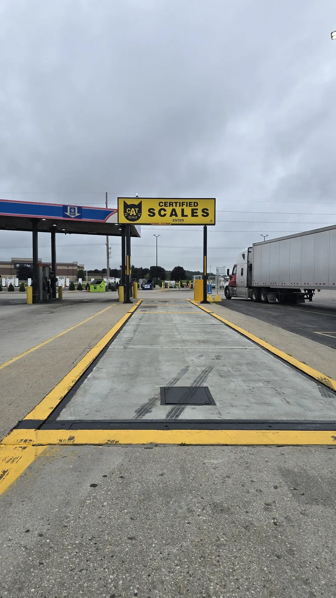 CAT Scales Scales at TA Janesville are available next to the Commercial Truck fueling stations