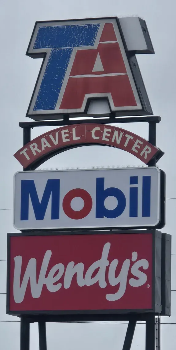 TA Travel Center located off I-90 has food options for travelers in southern Wisconsin