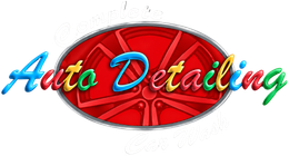 Complete Auto Detail & Car Wash logo with a red wheel emblem and colorful Auto Detailing lettering on a transparent background