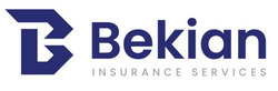Bekian Insurance Services logo in navy blue text and icon on a white background