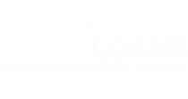 Logo for FMZ LOANS in white text on a dark blue background with the tagline