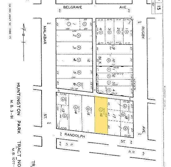 A black and white map of a building with a yellow circle in the middle.