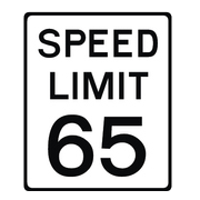 One Way Speed Limit 65 Sign | TRC Automotive