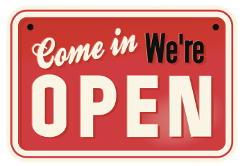 We're Open Sign | TRC Automotive
