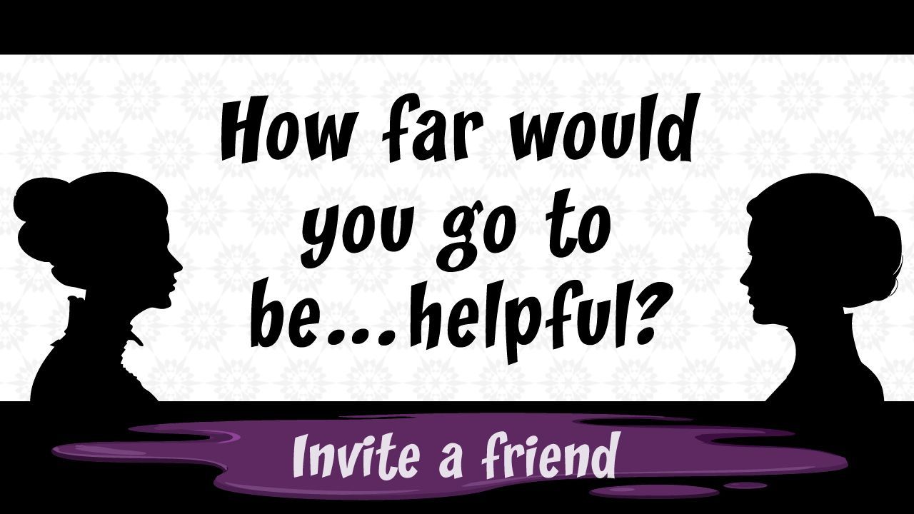 Promo for Arsenic and Old Lace - How far would you go to be . . . helpful?
