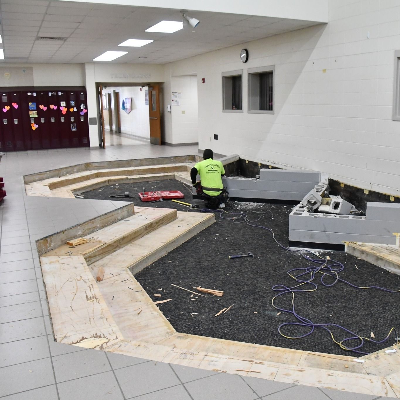 Working on removing the brickwork