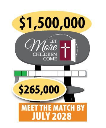 Working to meet the match of $1.5M by July 2028. So far, @265,000 has been donated.