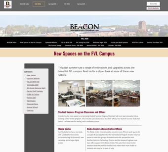 Screenshot of Fall 2026 BEACON