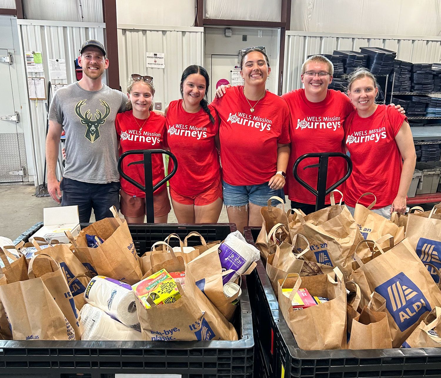 FVL students in North Carolina by donated food