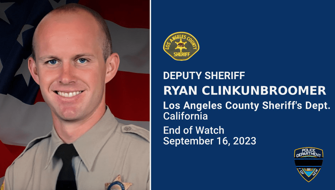 Deputy Sheriff Ryan Clinkunbroomer (Image courtesy X: @NYPDChiefOfDept)