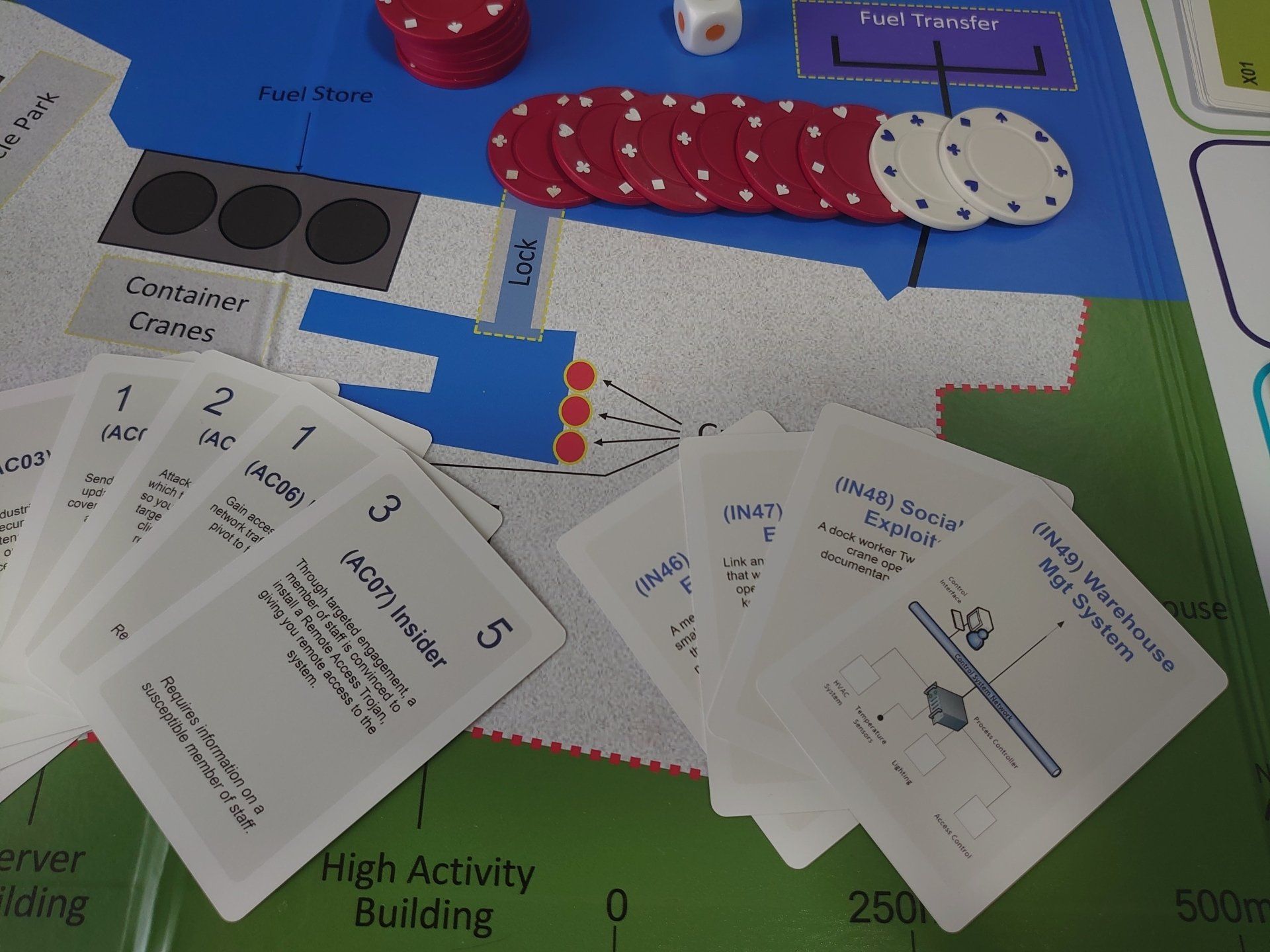 critical hack close up on cards