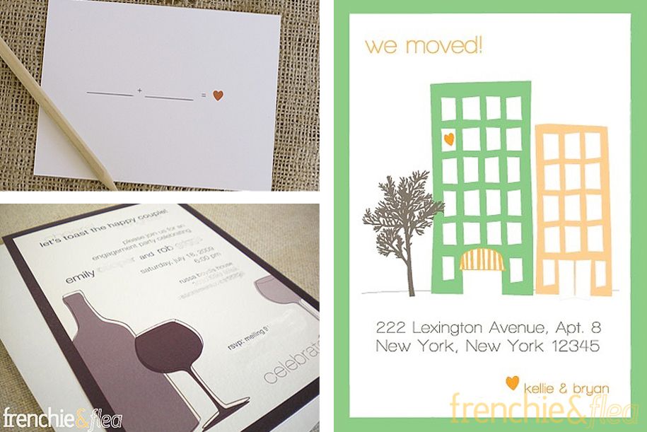 Custom Wedding Invitations by Frenchie & Flea Custom Wedding Invitations by Frenchie & Flea