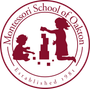 Montessori School of Oakton logo: Two children playing with blocks, inside a circular border. Established 1981.