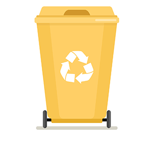 bins for each waste stream