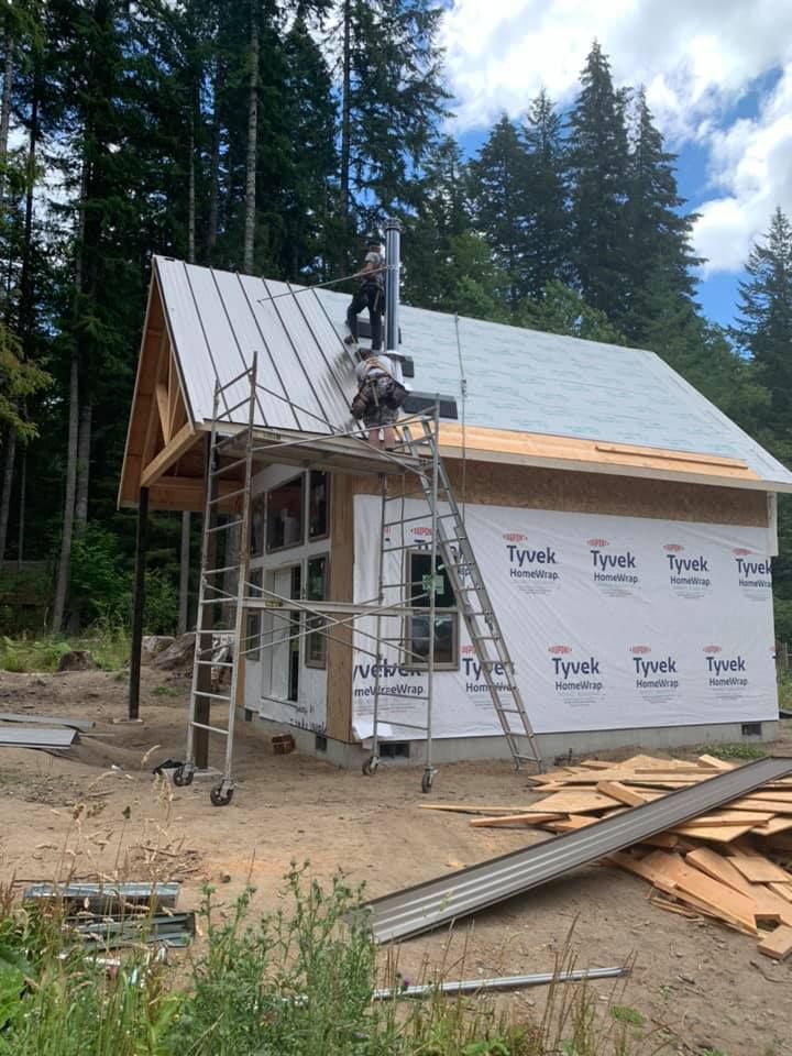 metal roofing project