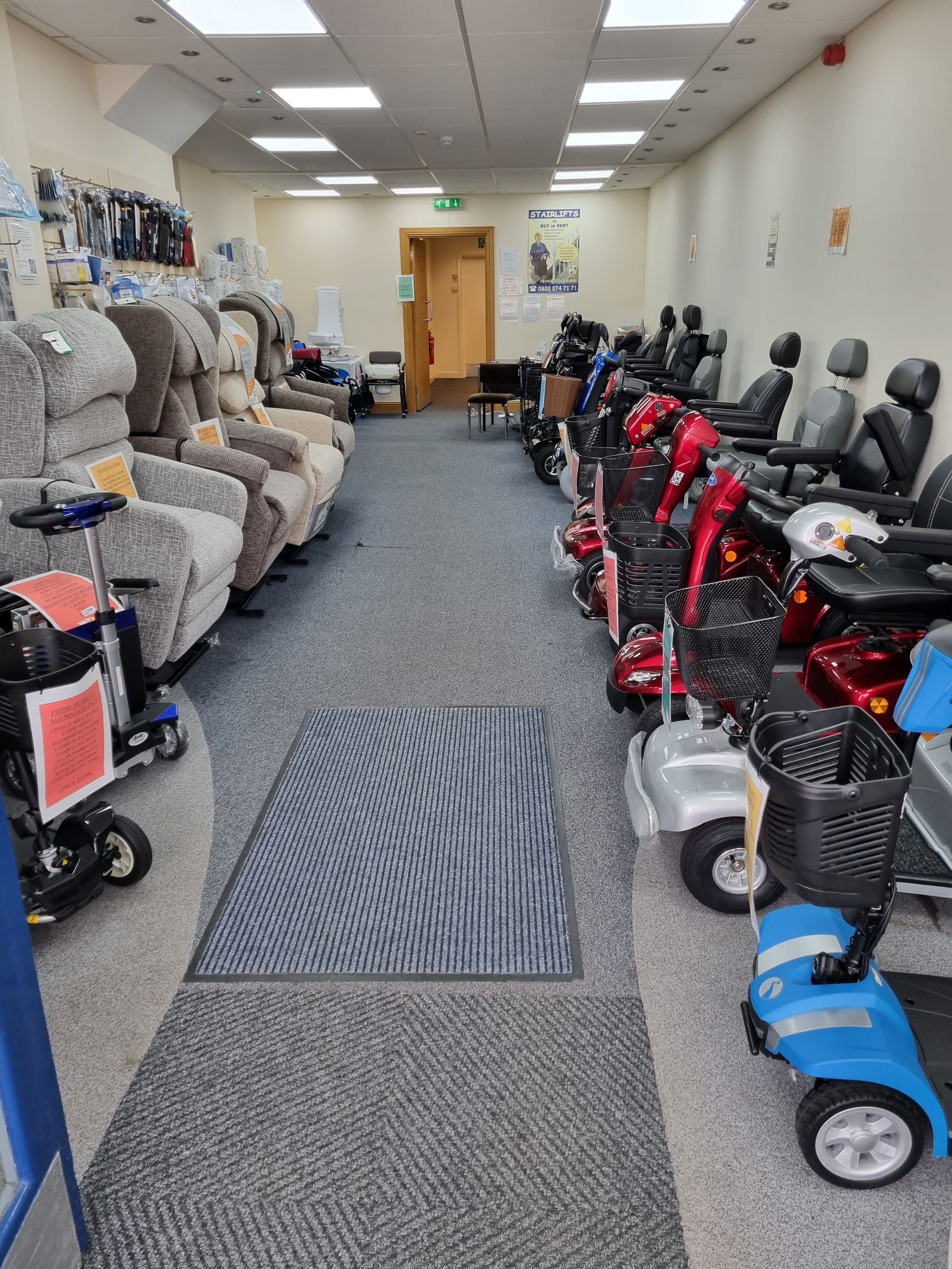 Woodcock Mobility, Bridlington, is a mobility aid shop