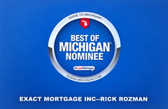 Best of Michigan nominee badge for Exact Mortgage, Inc.
