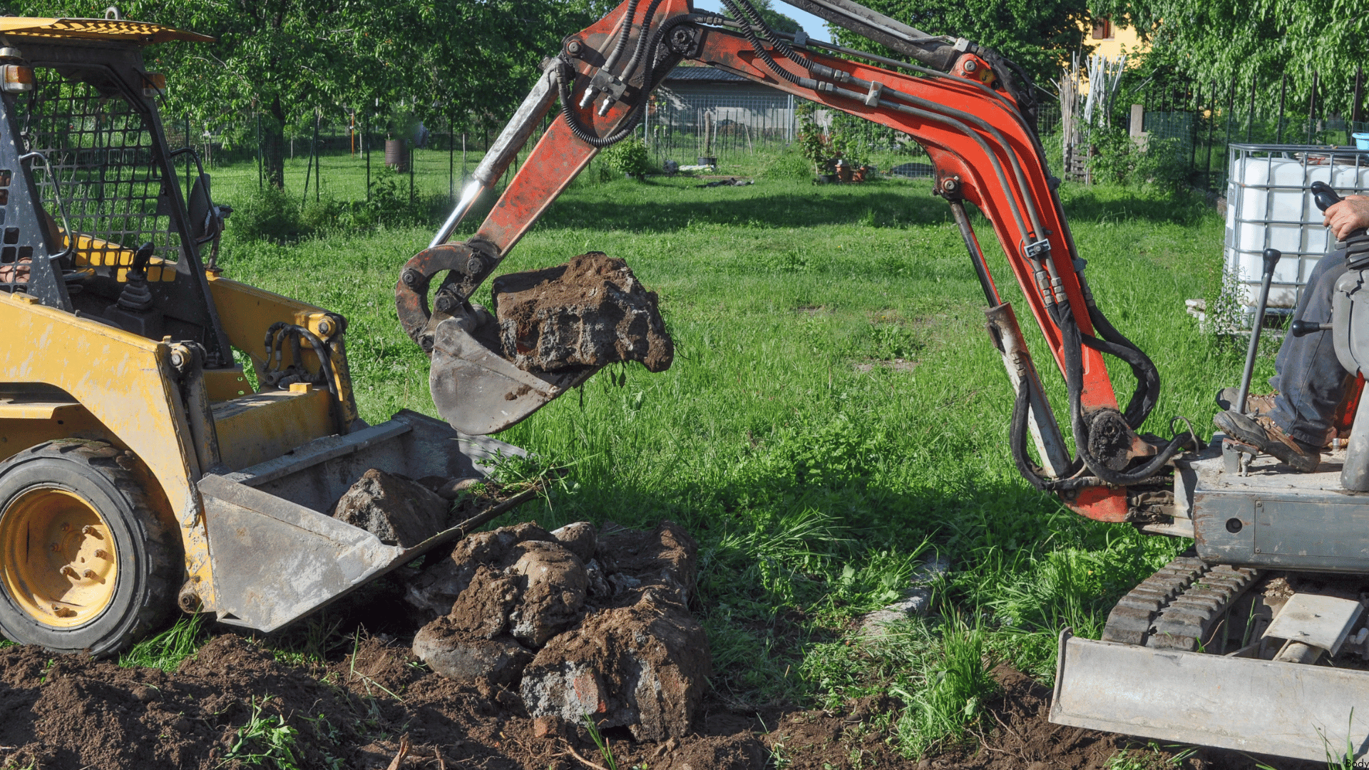 Remove debris from excavation project with a Big Daddy Dumper