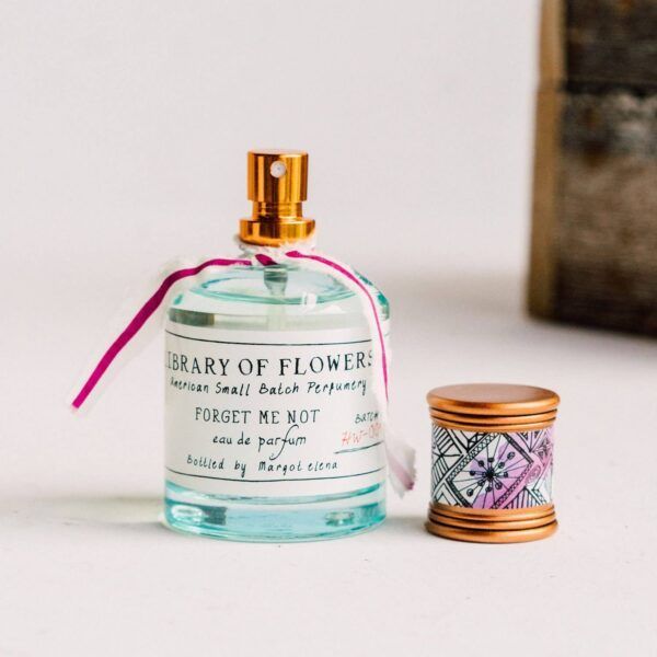 Blue perfume bottle,