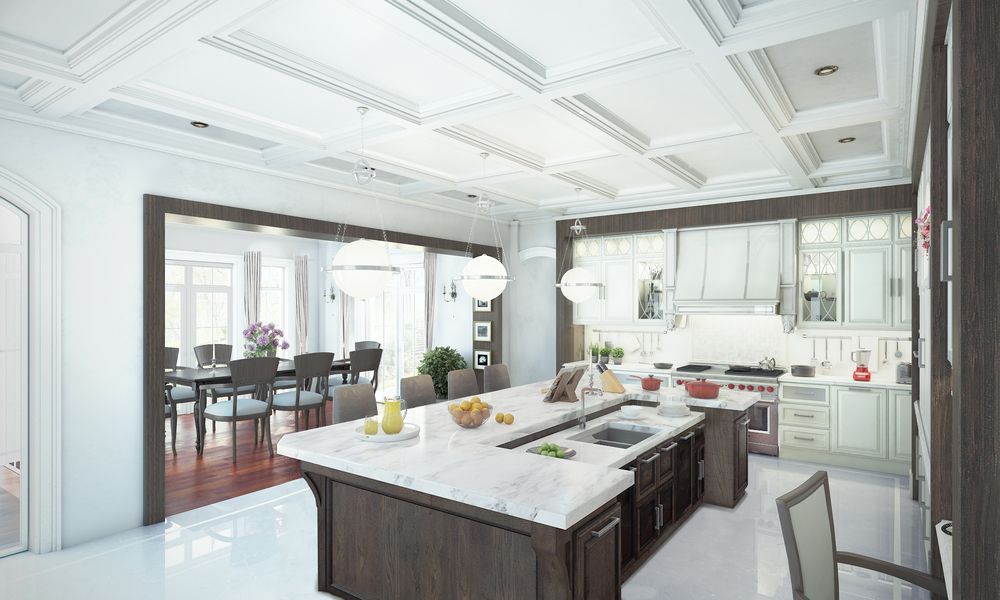 A Kitchen with Marble Countertop — Stone Effects In Forest Glen, QLD
