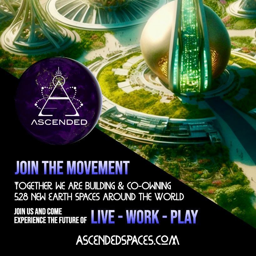 An advertisement for ascended spaces says join the movement