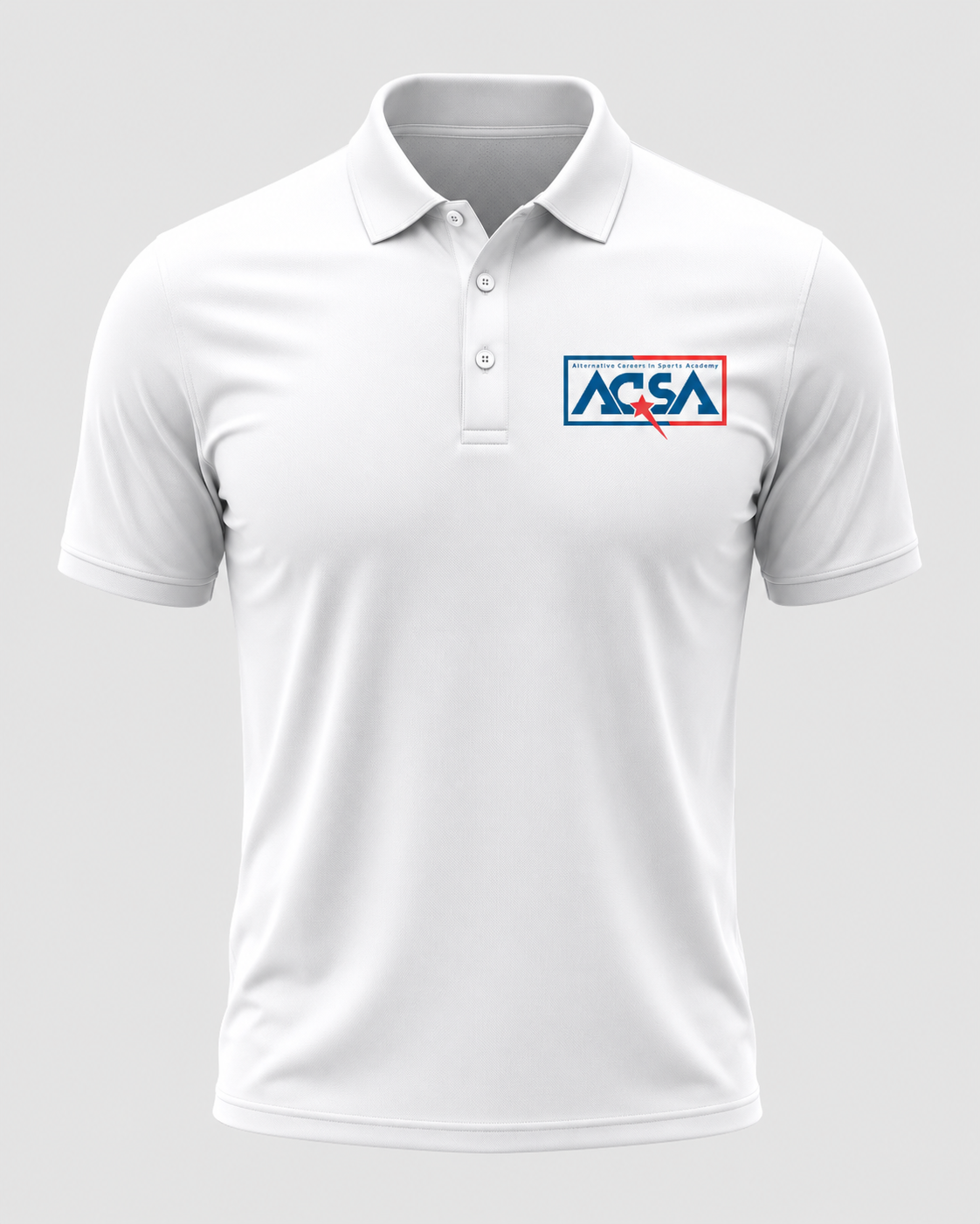 ACSA White Polo