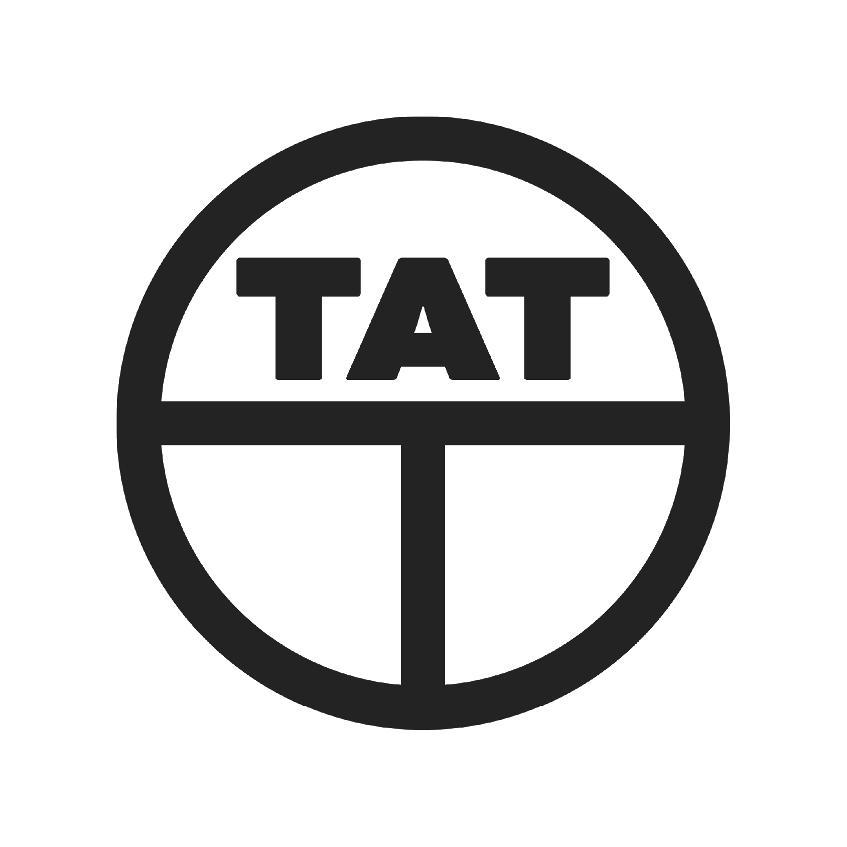 A black and white logo for truckers against trafficking
