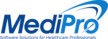 The logo for medipro software solutions for healthcare professionals
