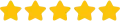 A row of yellow arrows on a white background.