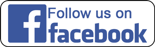 A facebook logo that says follow us on facebook