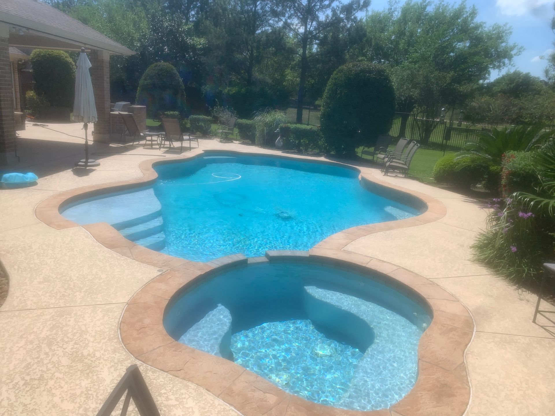 Blue Mist Pool — Houston, TX — AAA Pool Plastering