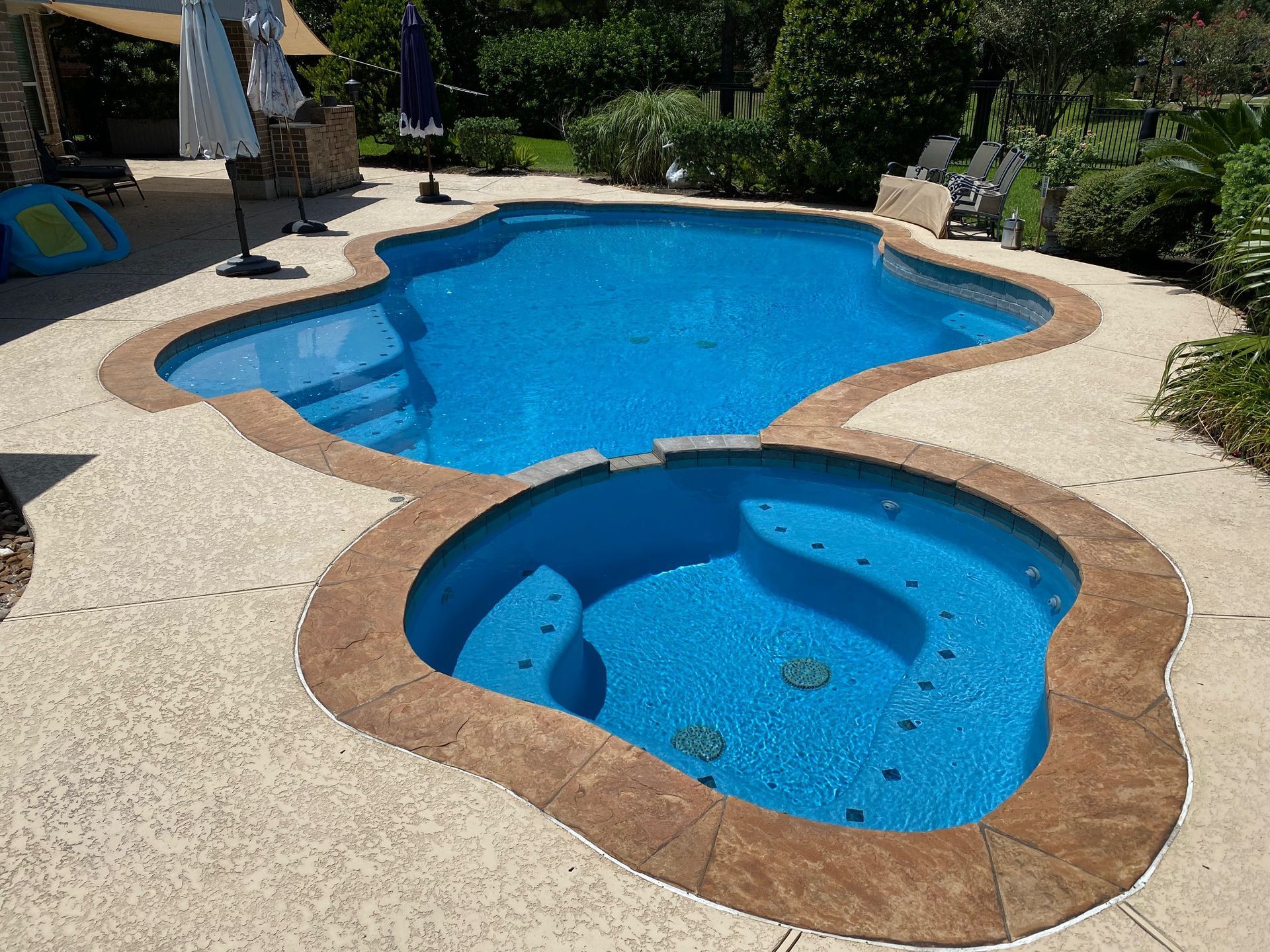 Blue Pool — Houston, TX — AAA Pool Plastering