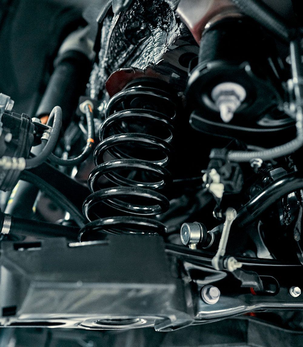 Rear suspension of a modern car