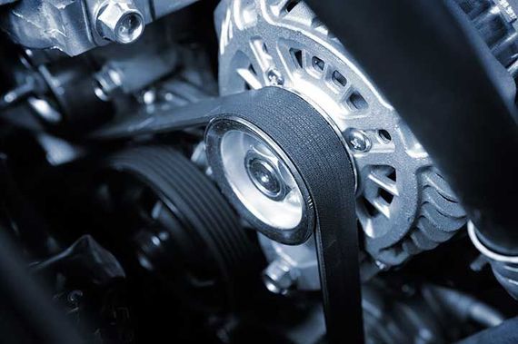 engine belt and pulley system