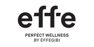 Il logo per effe perfect wellness di effetibi è in bianco e nero.