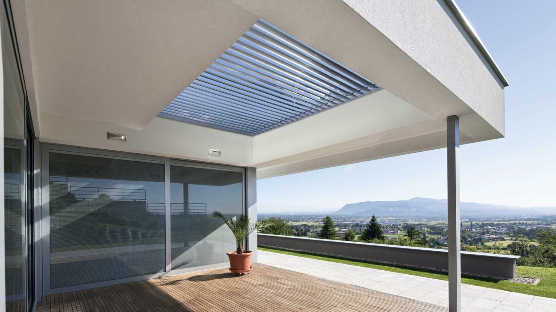 Integrated louvre roof wellington