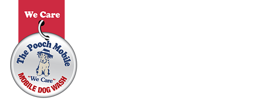 A logo for the pooch mobile dog wash