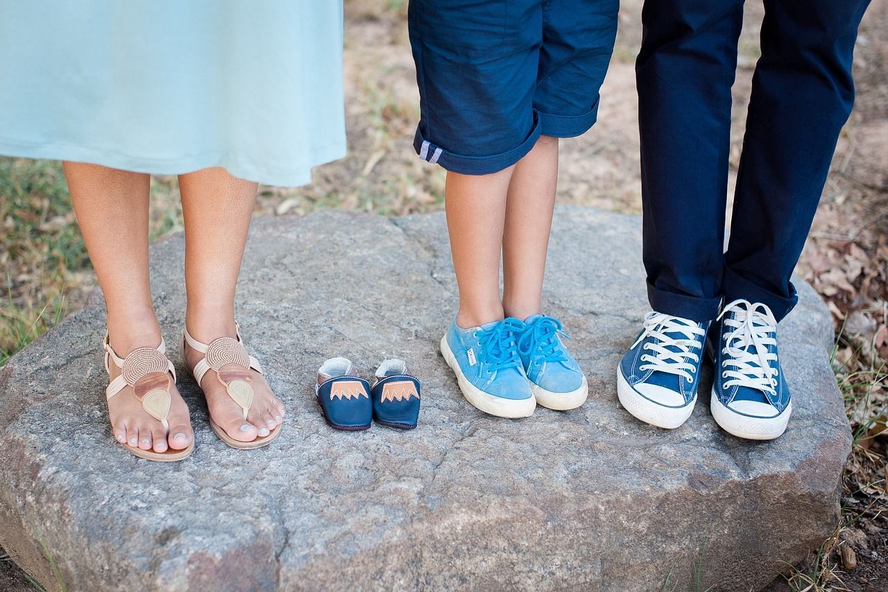 image of shoes with baby shoes