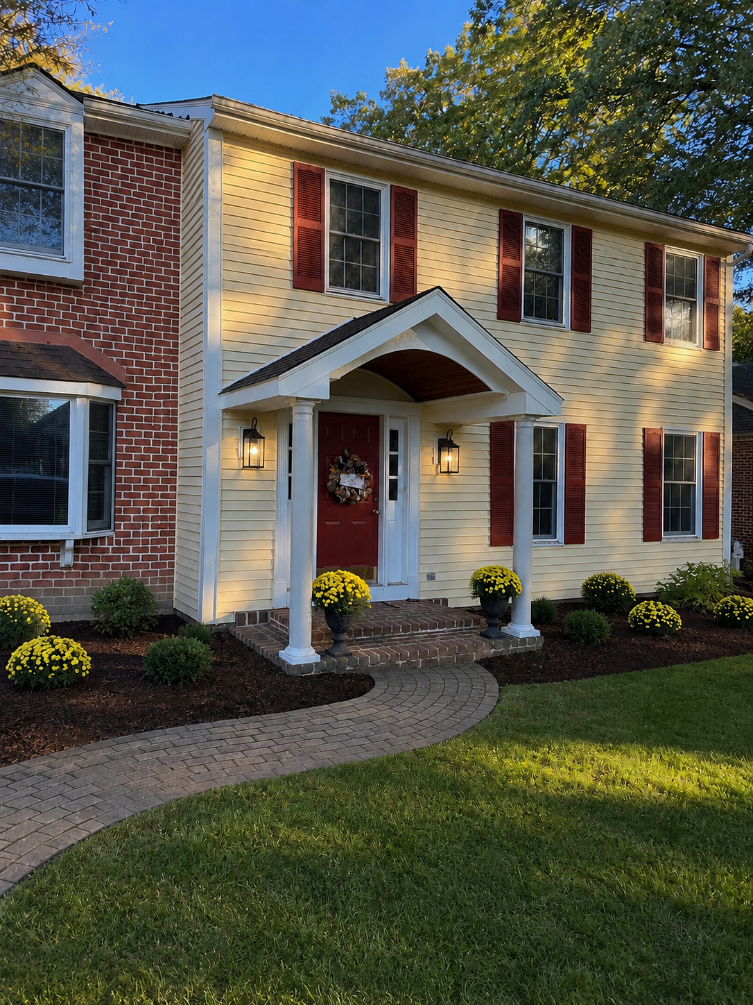 custom built cabinet system in bright two car garage  Lancaster PA