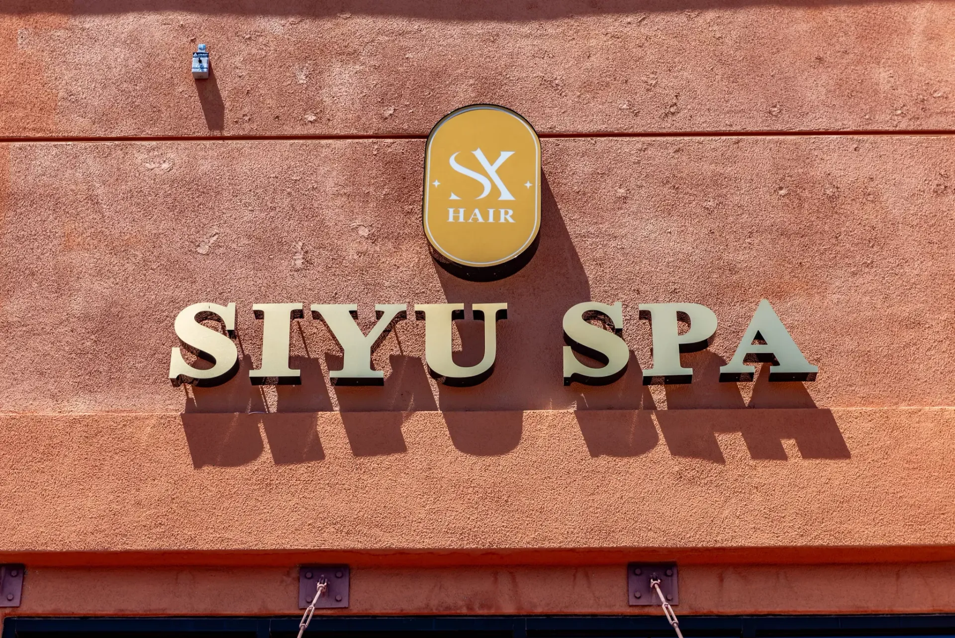 A wall sign with the words 